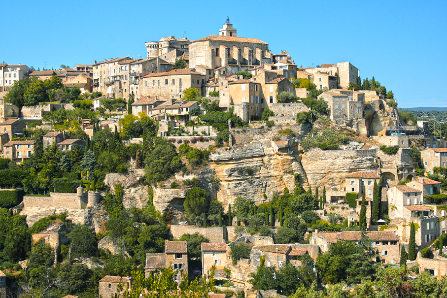 Dorfansicht von Gordes in der Provence