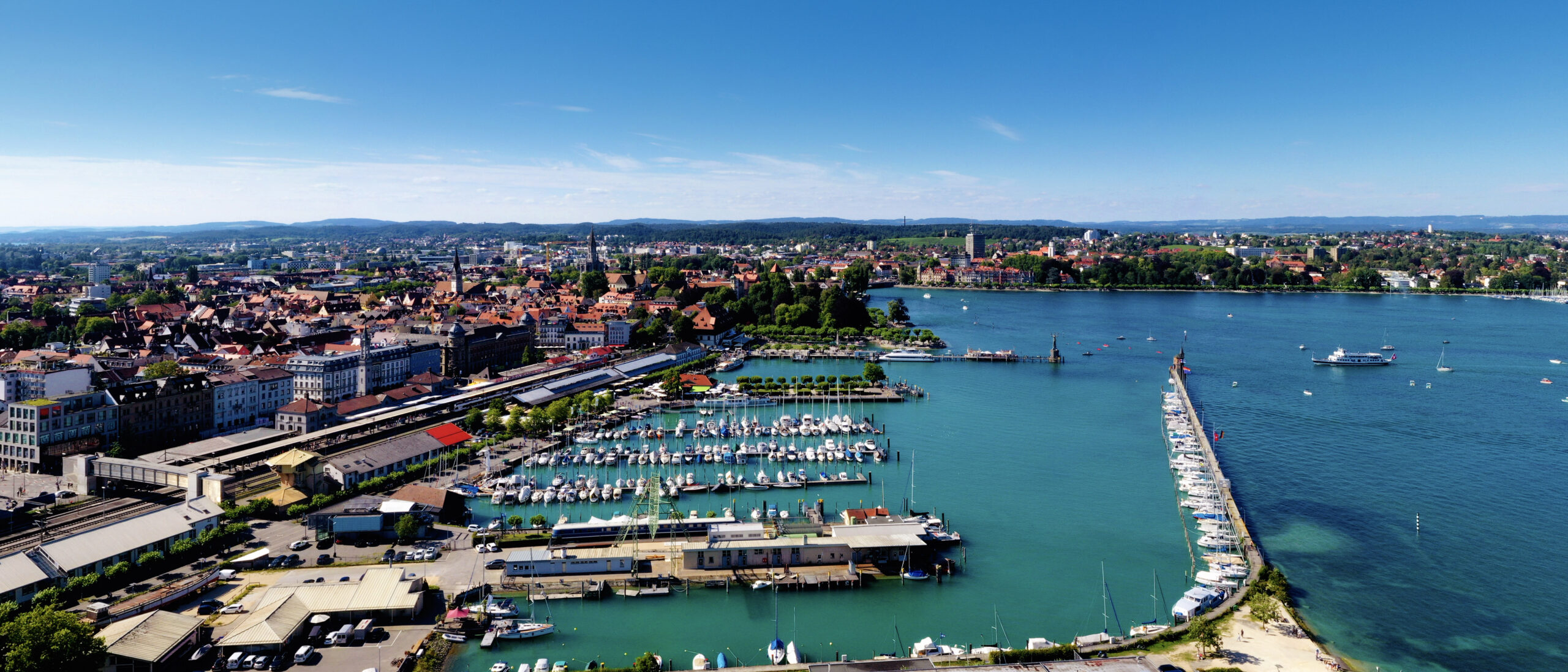 Hafenpromenade in Konstanz am Bodensee