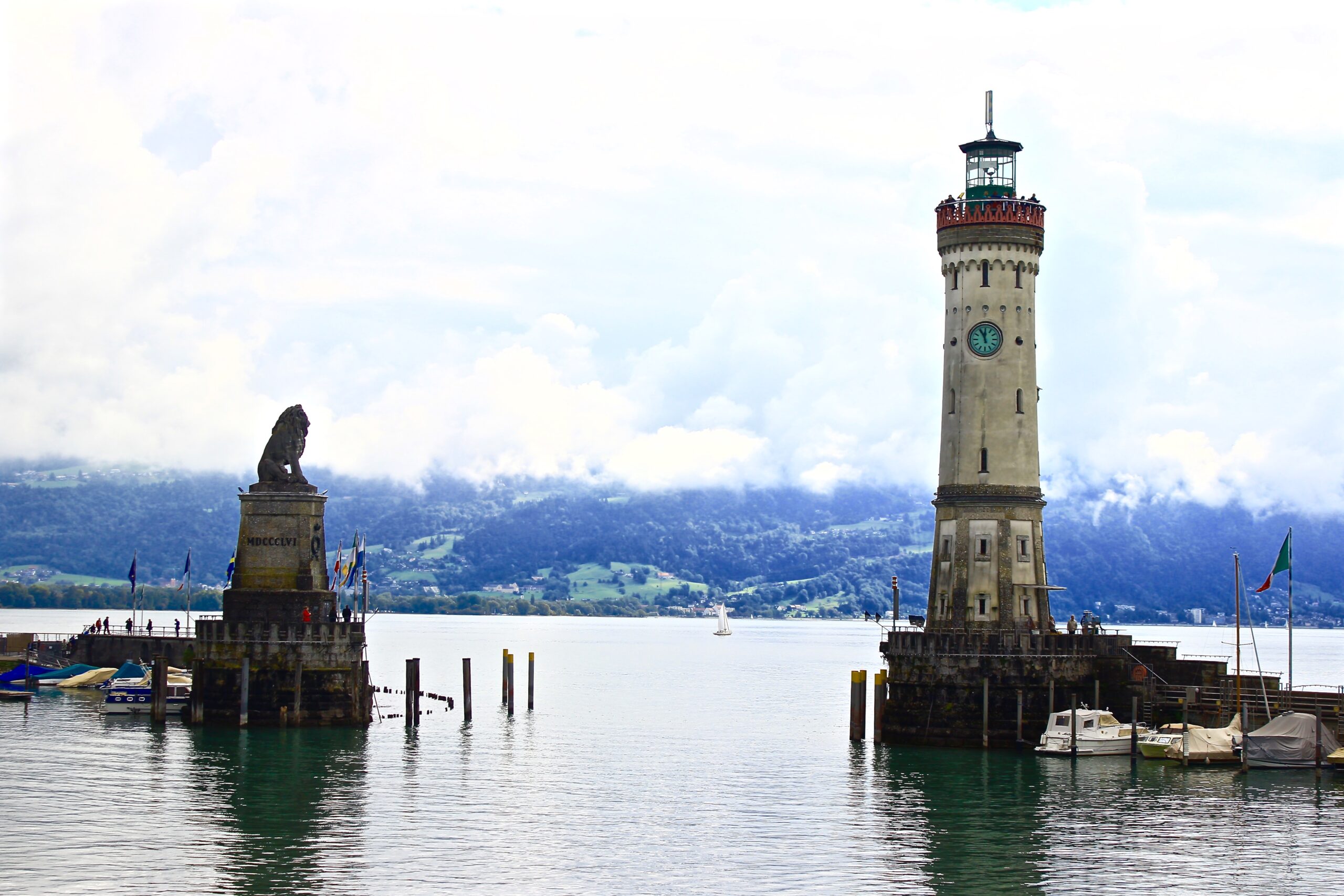 Hafeneinfahrt von Lindau am Bodensee