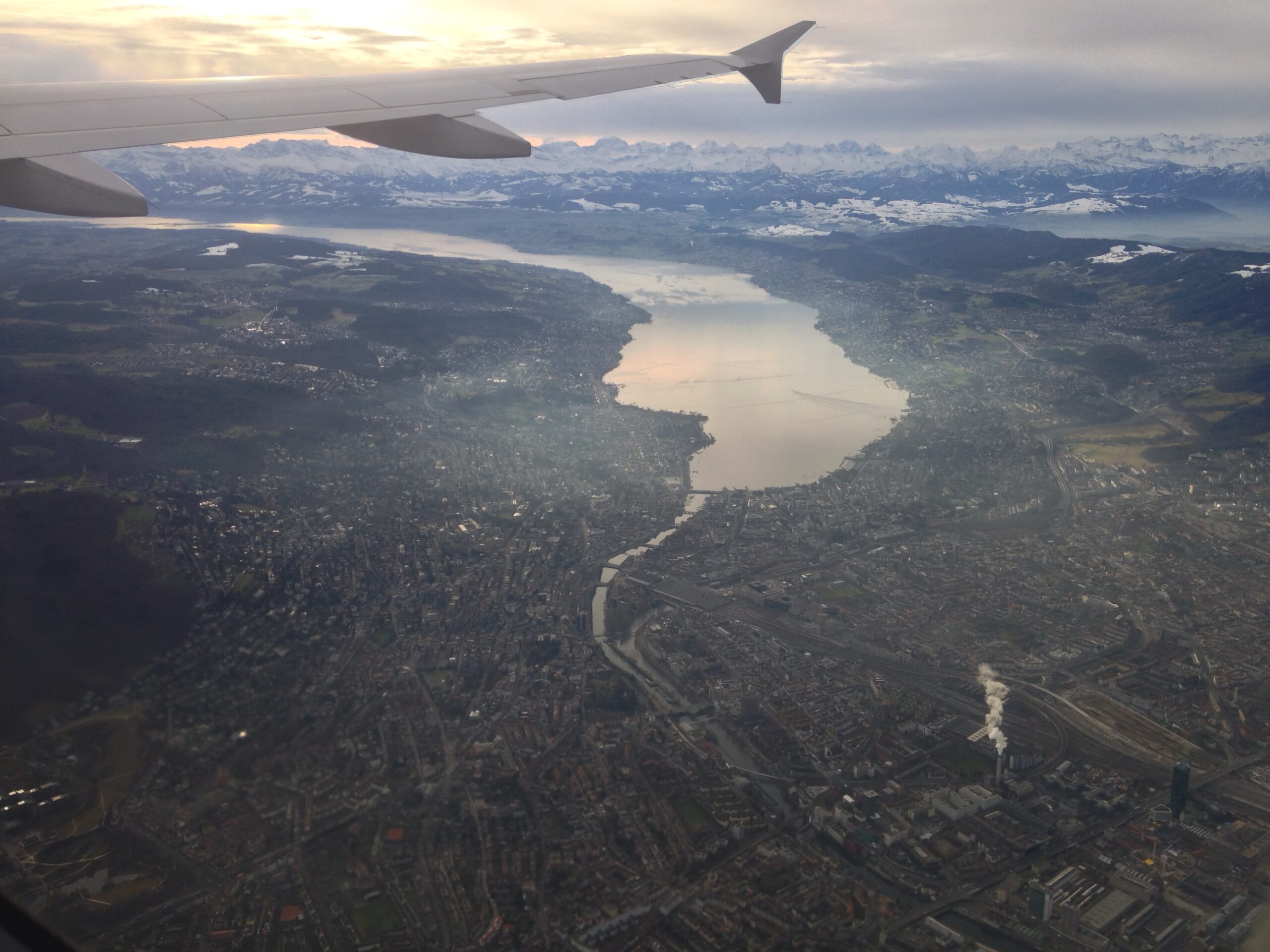 Blick auf Zürich und den Zürichsee